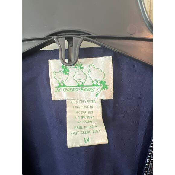 The Quacker Factory size 1X sequined snowman vest - Picture 2 of 3